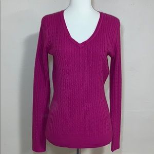Luxe 360 cable knit sweater S